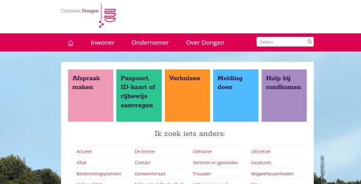 Gemeente Dongen website gebruiken - Zomerse Digisnack Dongen 2023