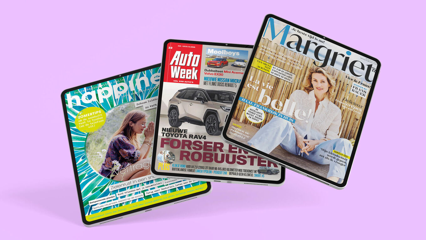 Je favoriete tijdschriften lees je nu ook digitaal.